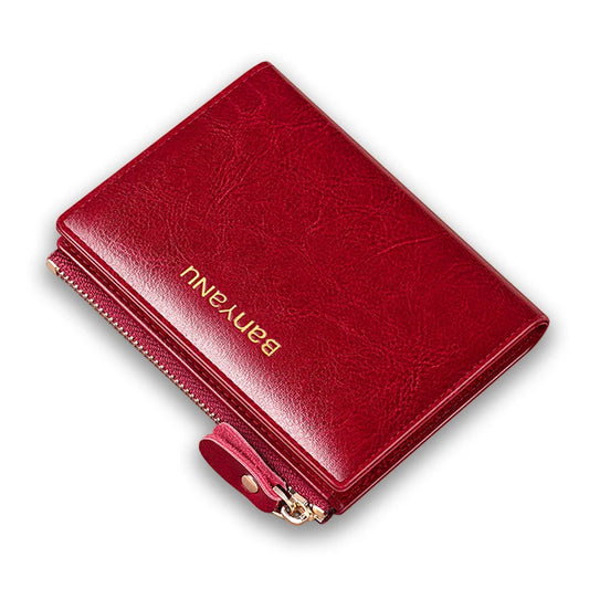 2024 New Fashion Mini Wallet Women Luxury Genuine Leather Wallets Coin Bag Hasp Short Wallet Small Woman Purse RFID Clutch Bag