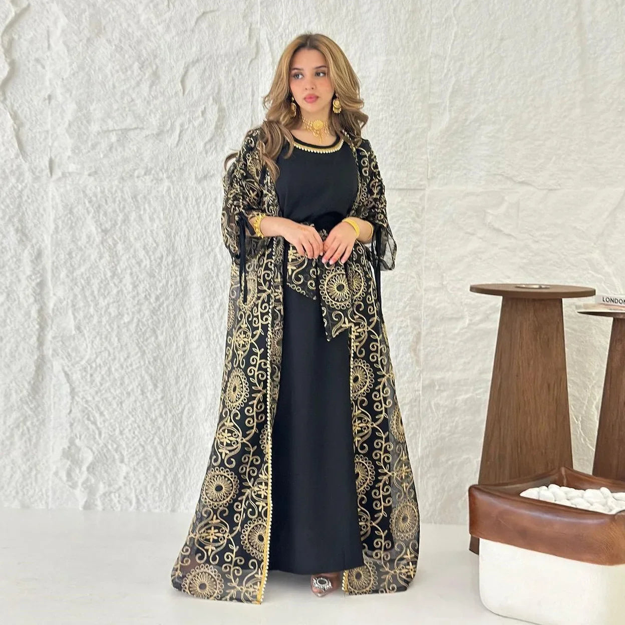 Reem Open Abaya Party Luxury Outfits