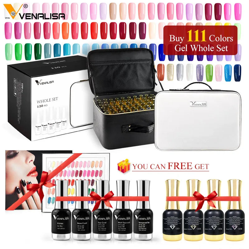 120pcs*12ml Venalisa Gel Polish Set For Nail Art Design